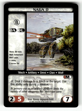 BattleTech Naga D 'Mech 1997 Wizards of the Coast CCG Card picture
