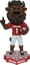 Hoosier The Bison Indiana Hoosiers 2025 CFP National Champions Red Bobblehead picture