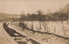 LP63 Sheffield Pennsylvania View from P&E Station 1908 RPPC Postcard picture
