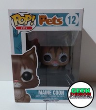 NIB Funko Pop Pets Series 1-MAINE COON Cat-Vinyl Figure #12-Vaulted 2016 picture