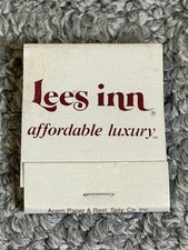 Vintage Matchbook Lees Inn Affordable Luxury Hotel Motel Travel Matches  picture