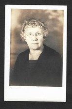 Vintage RPPC Postcard MARY E LAIRD Portrait circa 1930 AZO Unposted picture