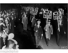 Prohibition 1932 Men Beer March Refrigerator Kegerator  Magnet picture