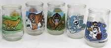 Vintage Welch's Jelly Glasses, 3 World Wildlife Fund, 1-Dr. Seuss, 1-Marvin the  picture