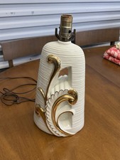 Rare vintage mid-century modern ceramic table lamp MCM picture