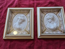 Cameo Victoria Vintage Turner Wall Accessory Framed 3D Portrait West Wind 22x19 picture