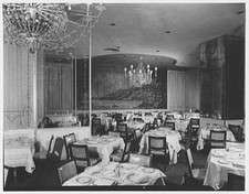 Photo:New York City NY Essex House Dining Room Mural 1930s Hotel Interior picture