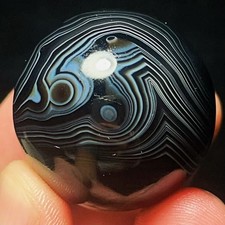 TOP 48G Beautiful Silk Banded Agate Crystal Sphere Healing Madagascar L7116 picture