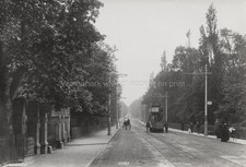 Chester Cemetary Road Tramway Horse-Drawn Carriage People Vtg. Photo 19thC. picture