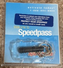 Exxon Mobil Speedpass Fob VTG Contactless Gas Payment Keychain New In Package picture