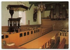 Interior of Oenkerk Dutch Hervormde Kerk Church Postcard picture