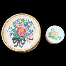 Vintage Elizabeth Arden Ardena Invisible Veil Powder Box + 1962 Mini Container picture