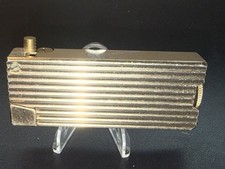 Vintage 1950s Pan Am Penguin Cygnus Petrol Roller Lighter Gold Tone Japan picture