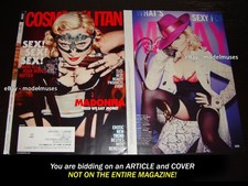 MADONNA 11-Page Magazine ARTICLE & COVER Cosmopolitan US May 2015 picture