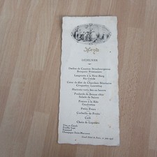 ORIGINAL MENU RESTAURANT 1936 GRAND HOTEL DE PARIS picture