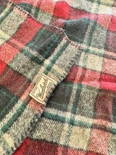 Vtg Woolrich Wool Blanket | Garde La Foy Woolrich Christmas Plaid Bed Spread picture