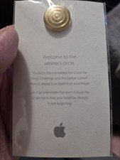 (RARE)   Official Apple Pin Badge - Apple Watch “Global Close Your Rings Day”  picture