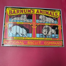 1990 Nabisco Barnum’s Animals Metal Sign 8” x 11” Ande Rooney new sealed picture