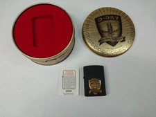 D-Day Normandy 50 Years 1944-1994 Collector's Edition Zippo Lighter w/ Tin Case picture