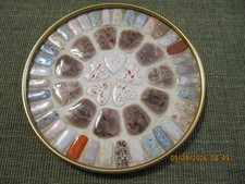 VTG MCM Mosaic Tiles Hearts Round Trivet picture