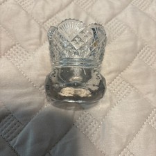 EAPG Westmoreland Glass No 60 Clear Toothpick Holder Diamond Fan Sawtooth Rim picture