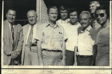 1972 Press Photo League presidents, ball players, negotiators gather for Photo picture
