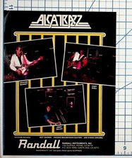 ALCATRAZZ Yngwie Malmsteen Randall Instruments 1980s Band Flyer Promo picture