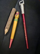 3 pcs Collectible BIG Pencils and Pen Vintage picture