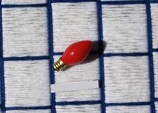 BOXof 24new CERAMIC OPAQUE C7 RED CHRISTMAS LIGHT bulb 7w string replacement 7C7 picture