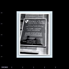 Old Vintage Photo SHAKESPEARE MEMORIAL THEATRE PICTURE GALLERY AND MUSEUM SIGN picture