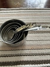VINTAGE FOLEY STAINLESS STEEL MEASURING CUPS 6 picture