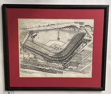 1962 Grosley Field Cincinnati, Ohio Matted And F ramed, By Geneva  South 1972 picture