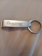 Presidente Imported Beer Beer Co Bottle OPENER Key Chain Solid HD Aluminum Heavy picture