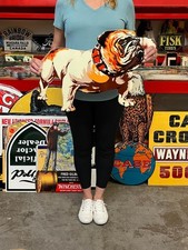Vintage Style Metal Sign English Bulldog Mack NOT Porcelain 22x16 Made USA picture