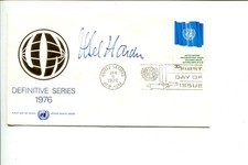 Mel Harder Cleveland Indians 1948 World Series Champion Signed Autograph FDC picture