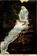View of High Falls Dingmans Brooks Dingmans PA Vintage Postcard TP4-3 picture