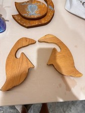 Vintage Hand Carved Wooden Duck Book Holder picture