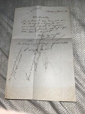 1868 Letter in French: Bretoncelles Chartres France Postmarks Post Civil War Era picture