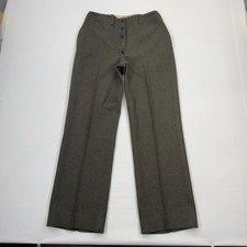 Vintage 1940s WWII Wool Field Trousers Pants Mens 26x30 Military Green US Army picture