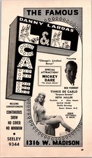 The Famous Danny Lardas L & L Cafe 1947 Chicago Ad TAK2-3 picture