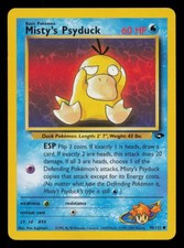 Misty's Psyduck 90/132 Common Gym Challenge Pokemon Unlimited Lightly Played picture