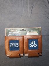 The Kraftsman Co. 2 Pack Leather Can Coozies 