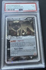Pokemon EX Unseen Forces 116 Rocket's Persian EX Holo PSA 7 Near Mint 2005 picture