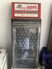 Vintage Silver Shots Catch A Quarter Countertop Skill Game Video Rental Arcade picture