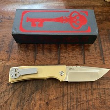 Chaves Ultramar Folding Tanto Knife M390 Kickstop Skull Clip w/ Box picture