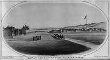 Photo:Walla Walla Washington 1862 Military Post and City Panorama picture