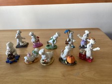 Vintage 1997 Danbury Mint Pillsbury Doughboy Calendar Figurines - Lot of 10 picture
