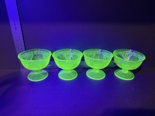 1931-1936 Federal Glass 'Love Birds' Sherbet Cups picture