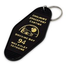Vintage Motel Hotel Keychain Black/Yellow - Mos Eisley Cantina picture