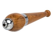 Zeppelin Cherry Wood Smoking Pipe Large 5” Solid Teak Wood - Screen Included picture
